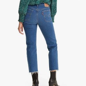 Levi 501 Straight Leg crop jeans Sz 28